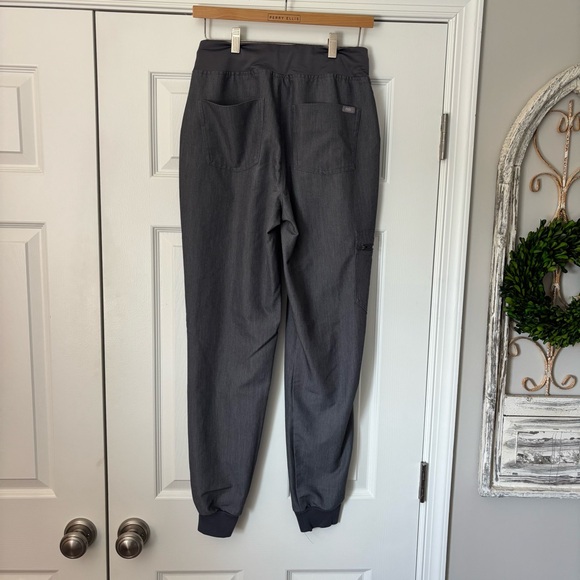 FIGS High Waisted Zamora Jogger Scrub Pants Graphite Small Tall S/T Nurse PA MD - Picture 4 of 6